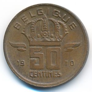 Бельгия, 50 сентим (1970 г.)