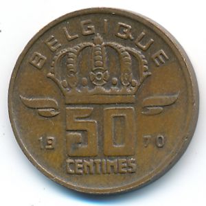 Бельгия, 50 сентим (1970 г.)