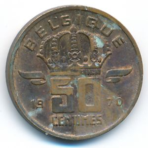 Бельгия, 50 сентим (1970 г.)