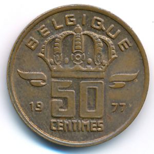 Бельгия, 50 сентим (1977 г.)