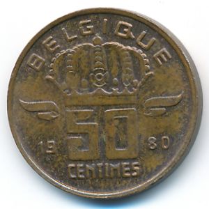 Бельгия, 50 сентим (1980 г.)