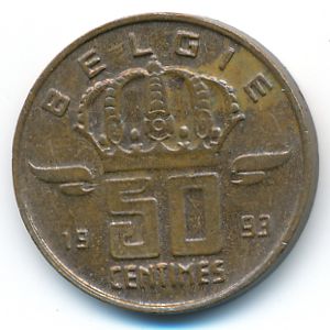 Бельгия, 50 сентим (1993 г.)