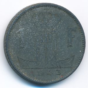 Бельгия, 1 франк (1943 г.)