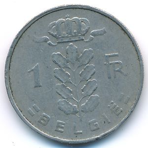 Бельгия, 1 франк (1957 г.)