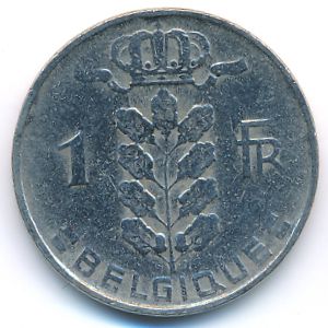 Belgium, 1 franc, 1958