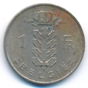 Бельгия, 1 франк (1968 г.)