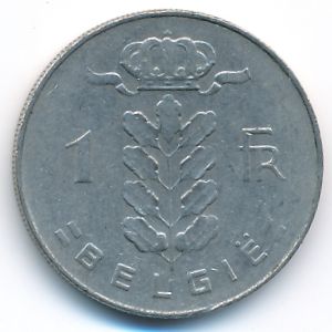 Бельгия, 1 франк (1974 г.)