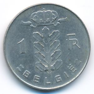 Бельгия, 1 франк (1975 г.)