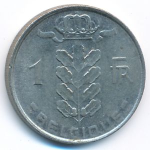 Belgium, 1 franc, 1978