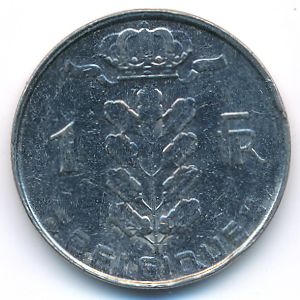 Belgium, 1 franc, 1980