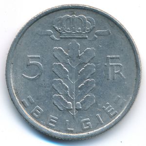 Бельгия, 5 франков (1972 г.)