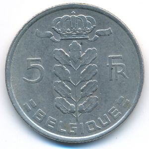 Бельгия, 5 франков (1974 г.)