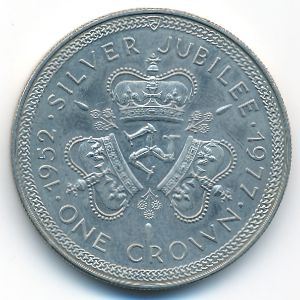 Остров Мэн, 1 крона (1977 г.)