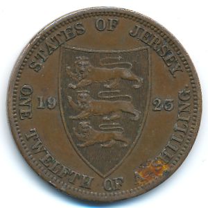 Джерси, 1/12 шиллинга (1923 г.)