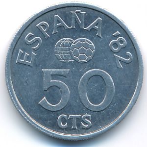 Испания, 50 сентимо (1980 г.)