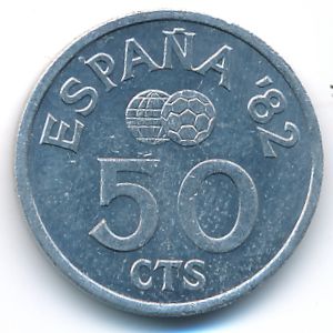 Испания, 50 сентимо (1980 г.)