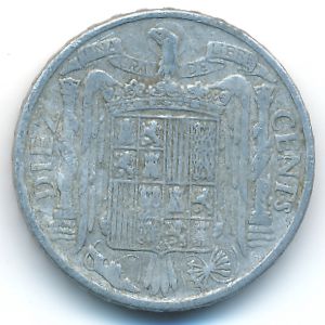 Испания, 10 сентимо (1945 г.)