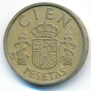 Spain, 100 pesetas, 1988