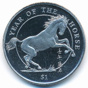 Сьерра-Леоне, 1 доллар (2002 г.)
