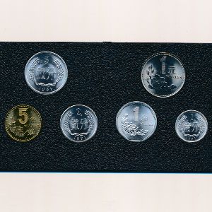 Китай, Набор монет (1991 г.)