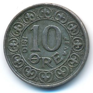 Дания, 10 эре (1910 г.)