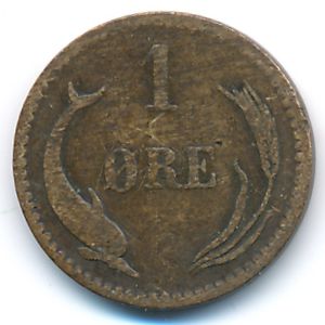 Дания, 1 эре (1883 г.)