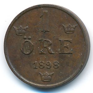 Швеция, 1 эре (1898 г.)