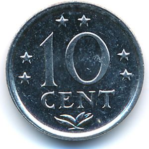 Антильские острова, 10 центов (1983 г.)