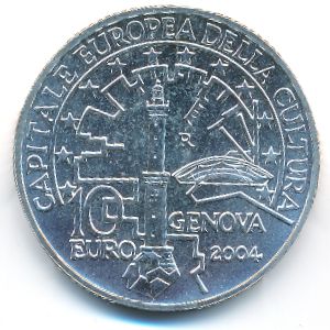 Италия, 10 евро (2004 г.)