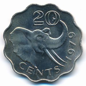 Свазиленд, 20 центов (1979 г.)