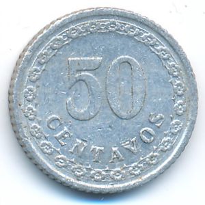 Paraguay, 50 centavos, 1938