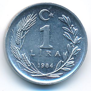 Турция, 1 лира (1984 г.)