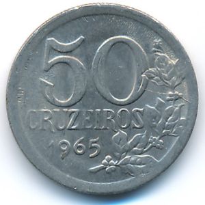Бразилия, 50 крузейро (1965 г.)