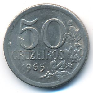 Бразилия, 50 крузейро (1965 г.)