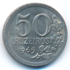 Brazil, 50 cruzeiros, 1965