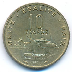 Джибути, 10 франков (1983 г.)
