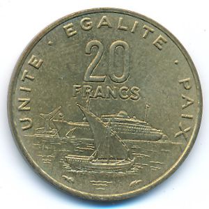 Джибути, 20 франков (1983 г.)