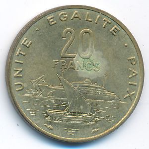 Джибути, 20 франков (1983 г.)