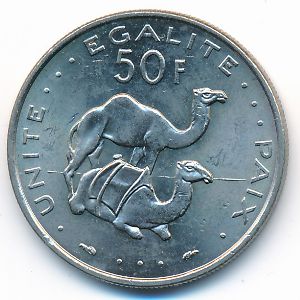 Djibouti, 50 francs, 1982