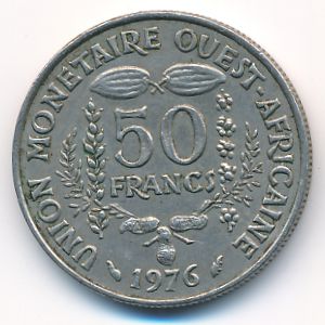 Западная Африка, 50 франков (1976 г.)