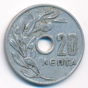 Греция, 20 лепт (1954 г.)