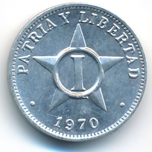 Cuba, 1 centavo, 1970