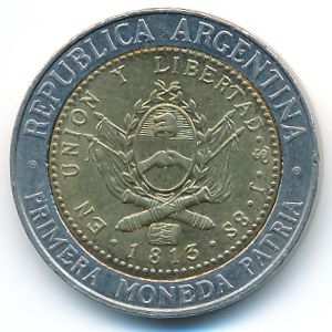 Аргентина, 1 песо (2009 г.)