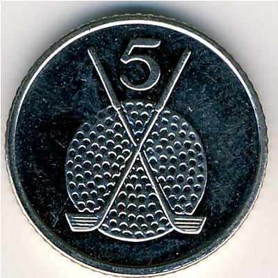 Остров Мэн, 5 пенсов (1994–1995 г.)