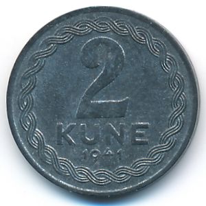 Croatia, 2 kune, 1941