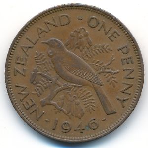 Новая Зеландия, 1 пенни (1946 г.)