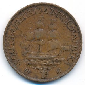 ЮАР, 1 пенни (1943 г.)