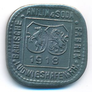 Людвигсхафен., 1 пфенниг (1918 г.)