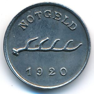 Мергентхайм., 1 пфенниг (1920 г.)