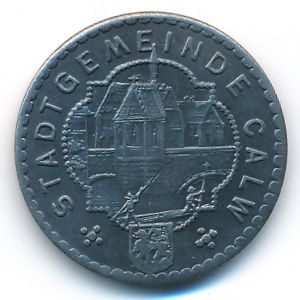 Кальв., 10 пфеннигов (1918 г.)